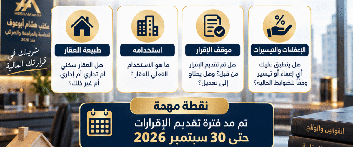 الضريبة العقارية في 2026 - ما الذي يحتاج صاحب العقار إلى مراجعته